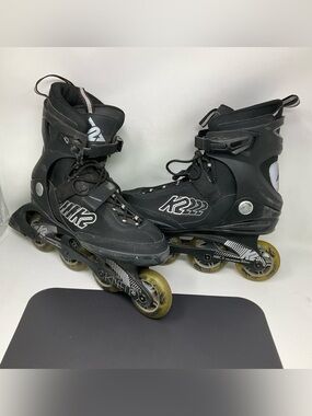 K2 Men's Kinetic 78 Black/Gray Inline Skates Size 9
